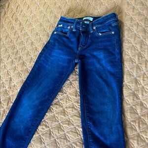 Women's Blue Skinny Low-Rise Jeans